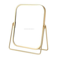 Miroir de courtoisie en or léopard Royal Running miroir de coiffeuse de luxe décoratif de table de haute qualité pour le maquillage par TCD