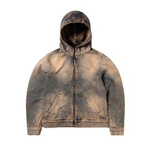 Chaqueta con Capucha de Mezclilla Lavada de Primera Calidad, Corte Regular, con Cierre, Estilo Casual, para Otoño - Product Image 5