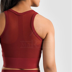 Sujetador Deportivo Ligero y Sencillo con Tirantes Cruzados, Soporte Ligero, Tela Transpirable Ecológica para Entrenamiento y Running para Mujer - Product Image 5