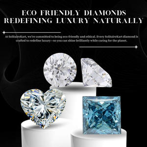 Pendientes de tuerca de diamante natural de 0,44 quilates HI Color VS1 Clarity Fine Stud Design - Product Image 3