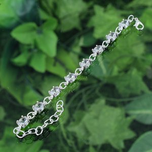 Pulsera de Topacio Azul Natural Hecha a Mano, Plata de Ley 925, Joyería con Piedras Preciosas, Regalo para Mujer, Diseño Elegante y Ajustable - Product Image 6