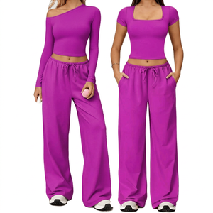 Ensemble de vêtements de yoga pour femmes MKB Custom, soutien-gorge de sport et leggings, vêtements de sport sans couture, vêtements de sport pour la salle de sport, la course à pied et l'entraînement - Product Image 4