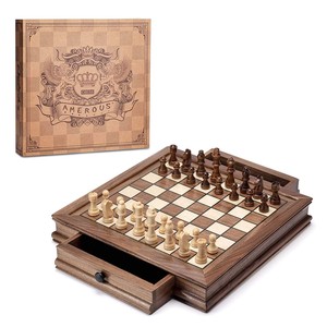 Customizable Walnut <b>Wood</b> <b>Chess</b> <b>Set</b> - Wholesale B2B Pricing - Product Image 3