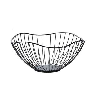 Grand panier à fruits décoratif en métal pour comptoir de cuisine, rangement de fruits, corbeille à fruits en fil métallique pour table à manger, organiseur - Product Image 4