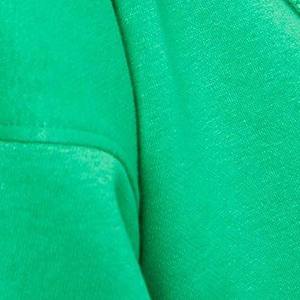 Survêtement à capuche vert pour femme grande taille, couleur unie, coupe ample, longueur intégrale, avec poches latérales, idéal pour l'automne - Product Image 6