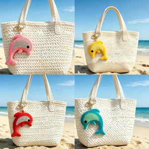 New Beaded Embroidered Marine Animal Keychain Cute Shell Bag Charms Women Handbag Accessories Gift - Product Image 5
