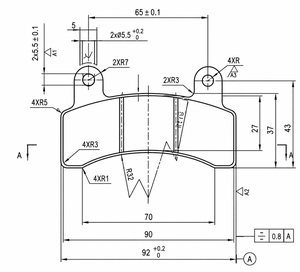 Plaquettes de frein pour trottinettes électriques Ivneng NCF, Wize, NMoto, MOQ 500 ensembles - Product Image 3