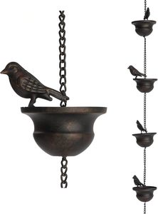 Best Selling Durable Iron Rainchain for Patio Roof Drainage and Decorative Outdoor <b>Garden</b> <b>Hanging</b> Ornament Solution - Product Image 1