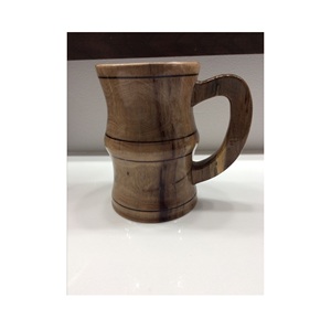 Rustic Wooden Coffee Mug Handmade Natural Solid Wood Cup Eco Friendly Drinkware for Tea Coffee Juice Serving - Product Image 3