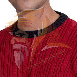 Pulls d'hiver pour hommes, grande taille, épais, respirants, en coton tricoté, en vente en ligne - Product Image 5