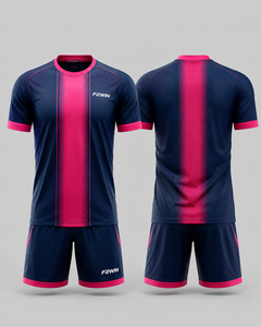 Ensemble de maillot de football pour homme F2WIN, noir et blanc, manches courtes, séchage rapide, respirant, polyester, uniforme pour toutes les saisons, sport pour adultes - Product Image 5