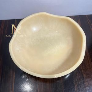 Bol en résine écologique poli à la main avec un design classique pour le service de nourriture et les cadeaux de mariage - Product Image 1
