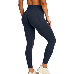 Women Soft Stretch Leggings High Waist Sports Pants Comfortable Yoga Gym Fitness Activewear Everyday Sportswear Custom OEM ODM - Product Image 2