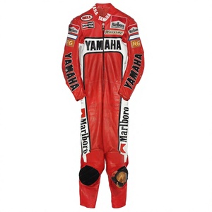 Combinaison en cuir Ramaha Racing MotoCP Eddie Lawson MotoCP 1 pièce en cuir de vache/canguro pour moto - Product Image 1