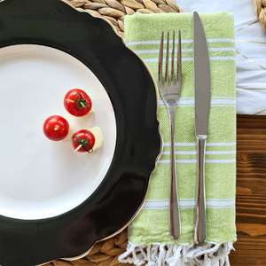 Serviette de cuisine en coton turc rayée Peskir, absorbante, séchage rapide, tissée, écologique, légère, jacquard, logo personnalisé - Product Image 5