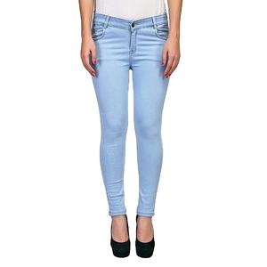 Pantalones vaqueros de algodón 100% para mujer de alta calidad, antibolitas, transpirables, cómodos, personalizables, diseño de logotipo, tamaño orientado a la exportación - Product Image 3