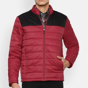 Chaqueta Acolchada de Moda para Hombre, con Cuello Alto, Logotipo Frontal, Tela Cómoda para Uso Diario y Actividades al Aire Libre - Product Image 1