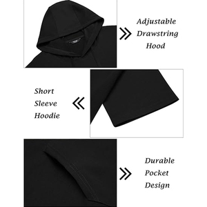 Premium Men’s Summer Hoodie Shorts <b>Set</b> Soft Cotton Comfortable Lightweight Casual Streetwear Outfit for Gym and Daily Wear - Product Image 5