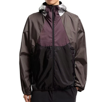 Veste coupe-vent à capuche pour homme, pliable, personnalisée, légère, en nylon ripstop, imperméable, décontractée, de qualité supérieure, pour le sport