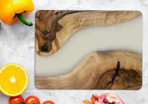 Tabla de cortar de madera de resina ecológica artesanal y herramienta de queso para uso en restaurante de Hotel doméstico - Product Image 4