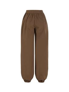 OEM/ODM personnalisé été décontracté femmes devant plat tissu Oxford coupe ample droite Joggers élastique manchette coton pantalon de mode - Product Image 3