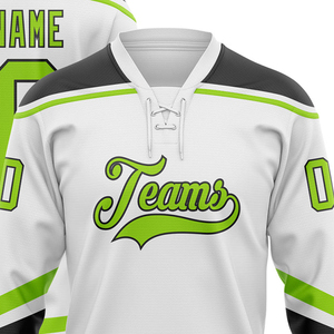 Maillot de hockey par sublimation, 100 % polyester, décontracté, à manches longues, pull sportif avec design personnalisé pour les équipes - Product Image 3