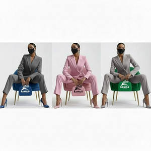 Blazer de Mujer de Último Diseño, Color Sólido, Manga Larga, Botón Único, Blazers de Oficina para Damas, Traje de Mujer, Chaquetas de Negocios para Mujer - Product Image 4