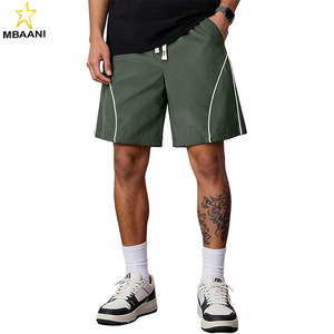 Pantalones Cortos Casuales para Hombre, de Secado Rápido, Cintura Elástica con Cordón, Ligeros, para Deporte o Playa - Product Image 1