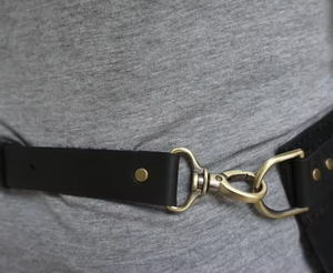 <b>Black</b> Wholesale Genuine Leather <b>Apron</b> Custom Branding BBQ Chef Barista Work <b>Apron</b> Durable <b>Apron</b> Handmade Leather <b>Apron</b> - Product Image 3