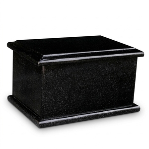 Urnes funéraires en marbre noir jais de style américain et européen, écologiques, personnalisables, prix de gros abordable - Product Image 6