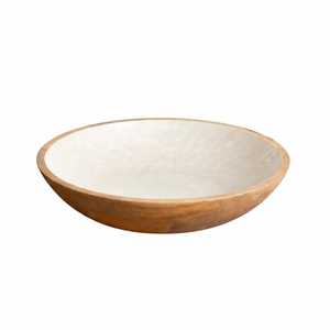Bol de service minimaliste en bois naturel, artisanal, écologique, durable, emballage en carton, utilisation à domicile, hôtel, restaurant - Product Image 3