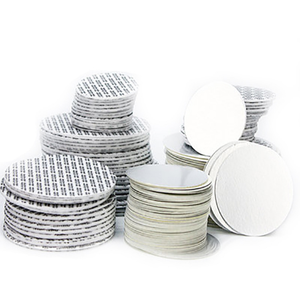 Capsules de sécurité en mousse pour flacons, avec opercule sensible à la pression, film d'étanchéité en plastique PET de qualité alimentaire, résistantes pour bouteilles/bocaux - Product Image 2