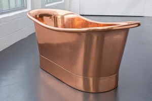 Bañera Independiente Moderna de Cobre con Diseño de Baño Profundo, Ecológica para Uso en Baños u Hoteles, Compre Directamente del Proveedor - Product Image 3
