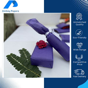 High Brightness High Quality Smooth Finish Solid Color <b>Tissue</b> <b>Paper</b> for Packaging Gift Wrapping Customizable 18-80 Gsm - Product Image 4