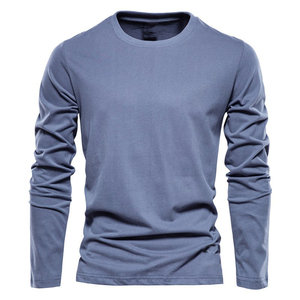 เสื้อเชิ้ตแขนยาวผ้าฝ้ายออร์แกนิกถักสำหรับผู้ชาย ดีไซน์ล่าสุด รับสกรีนโลโก้/สี ระบายอากาศได้ดี เป็นมิตรกับสิ่งแวดล้อม แห้งเร็ว คุณภาพสูง - Product Image 2