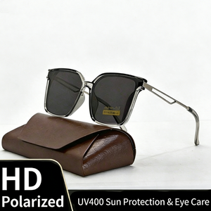 Wholesale New Fashion <b>Square</b> High Quality UV400 <b>Sunglasses</b> Unisex Adult Eyewear Black Custom Logo - Product Image 1
