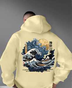 เสื้อฮู้ดดี้พรีเมียมสำหรับผู้ชาย เนื้อผ้านุ่มพิเศษ 100% ผ้าฝ้าย ปักลาย ประดับลูกปัด ย้อมสีพื้น พิมพ์ลายดิจิทัล ปรับแต่งได้ สำหรับฤดูหนาว - Product Image 3