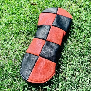 SOSH4 Housse de club de golf personnalisable en cuir PU, motif feuille, fermeture magnétique durable, couleurs unies, résistante à l'eau, suspendable - Product Image 5