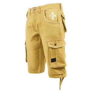 Pantalones Cortos de Mezclilla para Hombre, de Alta Calidad, con Estampado de Serigrafía, Estilo Jeans, de Pierna Ancha, Material Spandex/Poliéster - Product Image 2