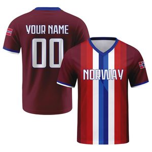 Camiseta de Fútbol para Hombre, Personalizable con Nombre y Número, Cuello en V, Manga Corta, Transpirable, Ropa Deportiva de Poliéster - Product Image 5