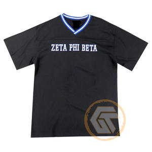 Camiseta de Algodón Personalizada al por Mayor Zeta Phi Beta, Ropa Fina de Sororidad para Mujer, Diseño Estampado de Verano para Fraternidad, Teñido Liso de Alta Calidad - Product Image 5