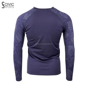 Imprimé Bjj Rash Guard Sublimé Rash Guard Fabricant Concevez votre propre Rash Guard Tissu Spandex Rashguards - Product Image 6