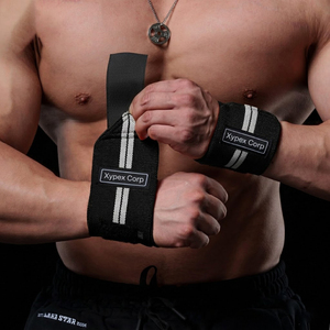 Custom Logo Wrist Wraps Professional Protection Breathable Soft Lightweight Foldable Unisex Weightlifting <b>Gym</b> <b>Body</b> Building - Product Image 2