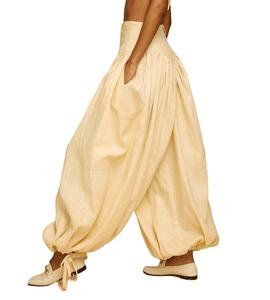 High on Demand 100% Cotton Solid Color <b>Pyjama</b> <b>Trousers</b> Stylish Summer Women's Lounge Pants Available at Bulk Quantity from India - Product Image 2