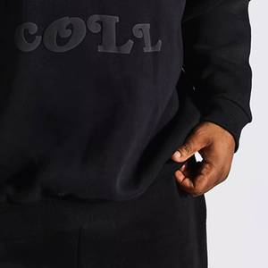 Sweat à capuche personnalisé avec logo en impression 3D en relief, tissu épais de 500 g/m², molleton de coton français - Product Image 4
