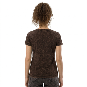 T-shirts ajustés pour femmes de haute qualité, délavés à l'acide, dégradés, à manches courtes, style streetwear - Product Image 6