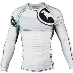 Rashguard à manches courtes pour homme de haute qualité 2026, prix de gros, respirant, anti-UV, écologique, équipement de compression MMA, UPF50+ - Product Image 1