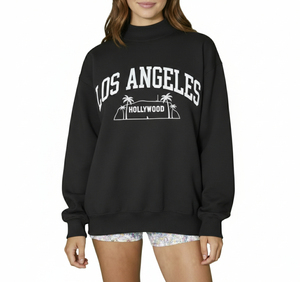 Sweat-shirt à col montant pour femme de haute qualité, coupe décontractée, streetwear confortable, manches longues pour l'hiver - Product Image 3