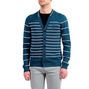 Suéter de punto para hombre, informal, de manga larga, transpirable, con forro de lana bordado, de alta calidad, para actividades al aire libre, otoño e invierno - Product Image 1
