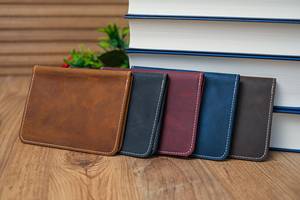 Fashion Genuine Leather Eco-Friendly Passport Holder Travel <b>Wallet</b> <b>RFID</b> <b>Blocking</b> Plain Daily Use Custom Logo Passport Cover Case - Product Image 2